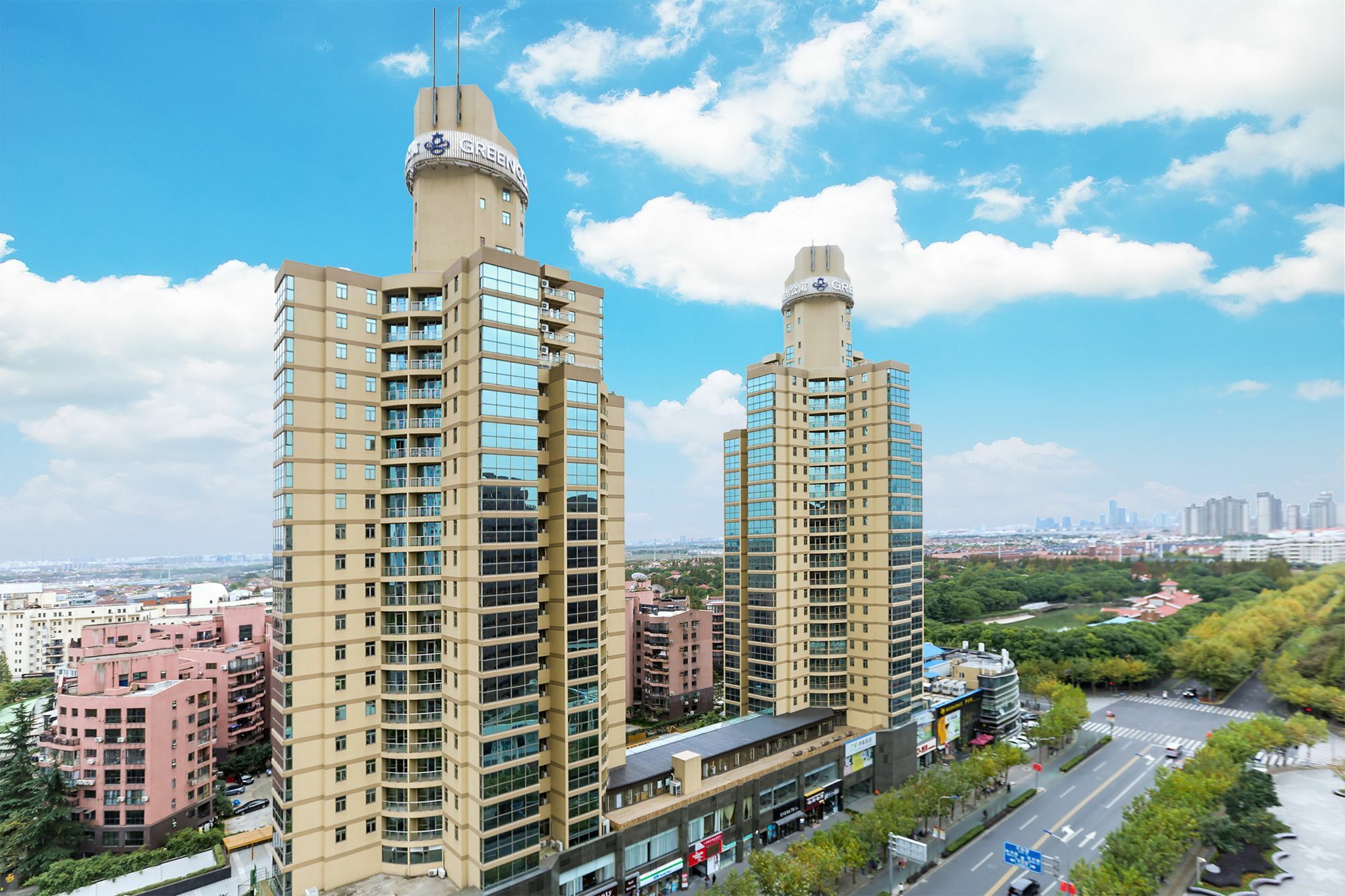 Green Court Residence Jinqiao Diamond Shanghai Eksteriør bilde